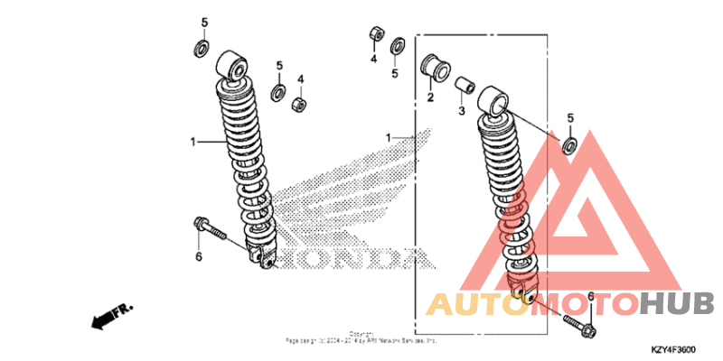 Задние амортизаторы