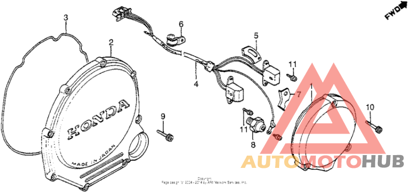 Clutch cover + pulse generator