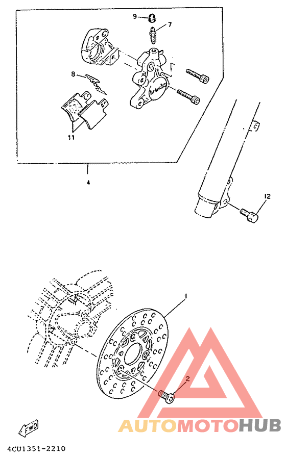 Vorderradbremssattel