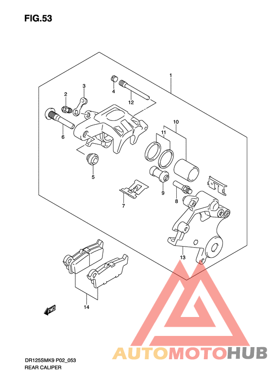Задний суппорт