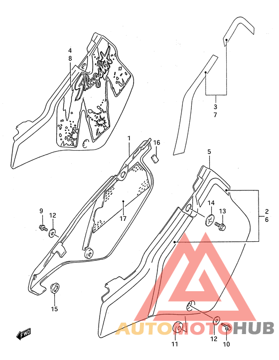 Обтекатель задний