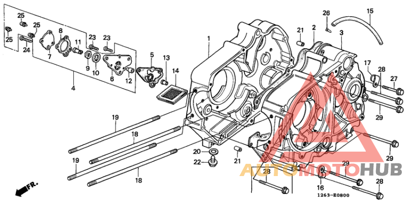 Crankcase/oil pump