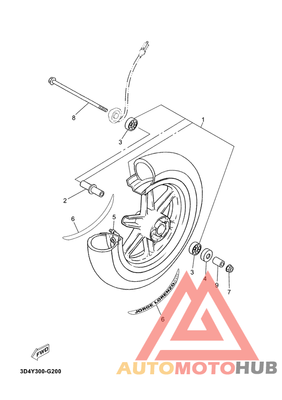 Переднее колесо