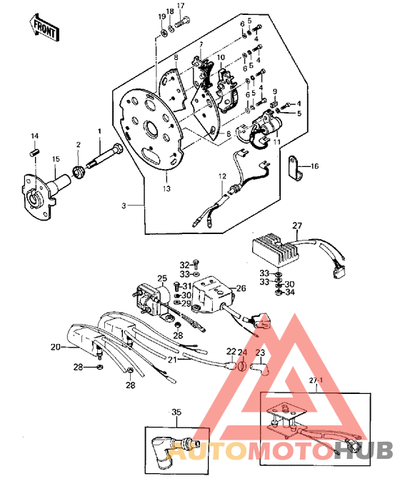 Ignition/regulator/rectifier
