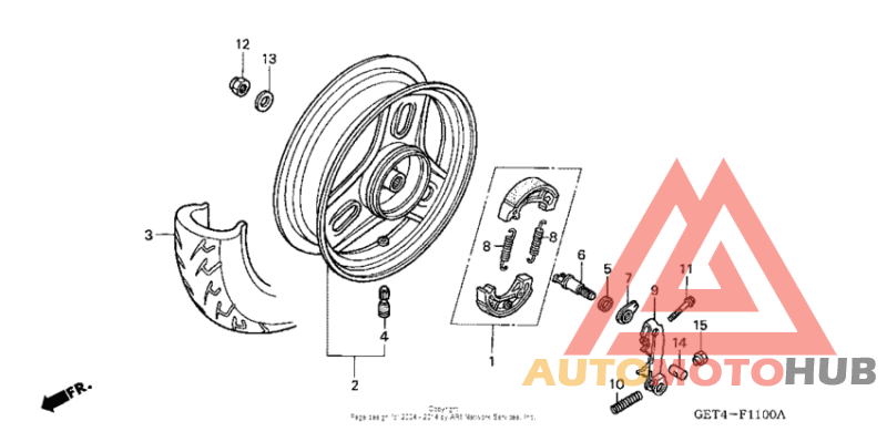Переднее колесо