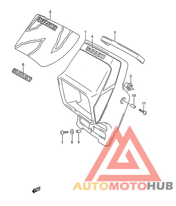 Headlamp cover  front fender