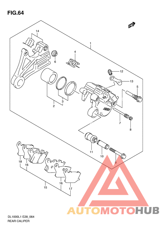 Задний суппорт