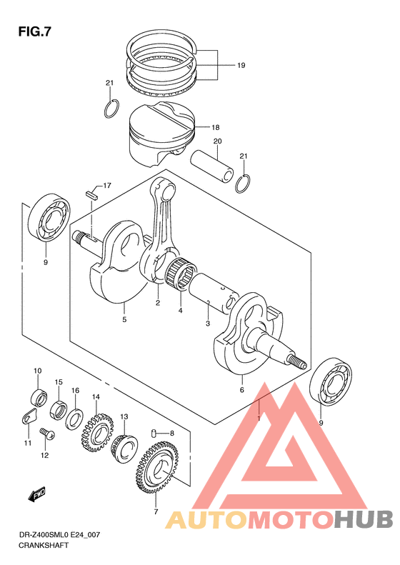 Вал коленчатый