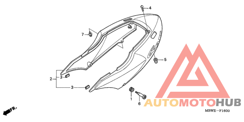 Задний обтекатель