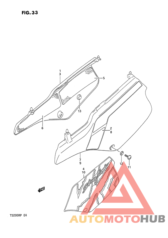 Обтекатель задний