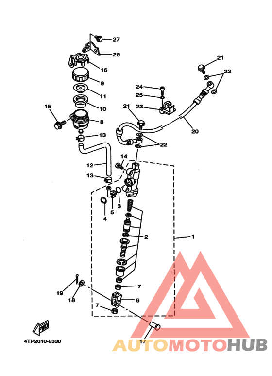 Rr master cylinder assy