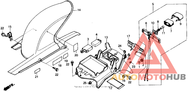 Задний бампер
