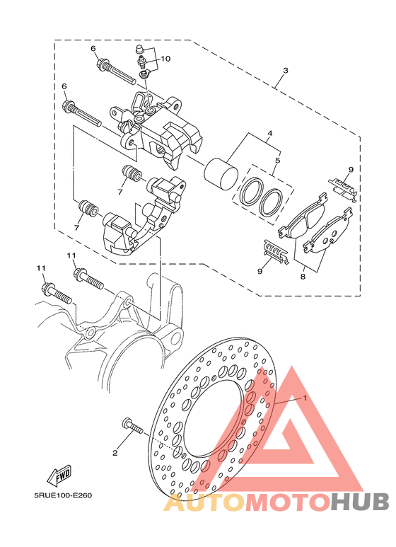 Задний суппорт