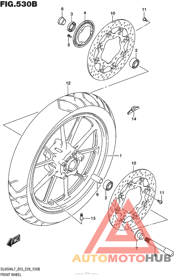 Front Wheel (Dl650Al7 E28)