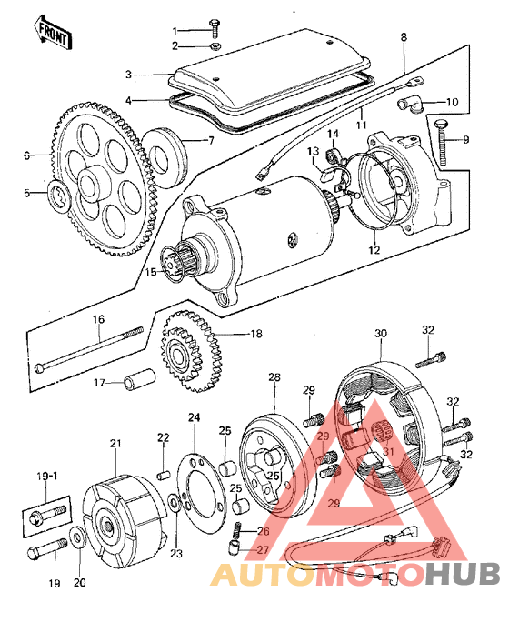 Generator/starter motor/starter clutch