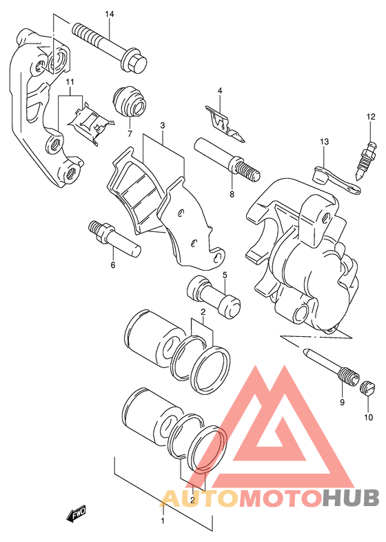 Передний суппорт