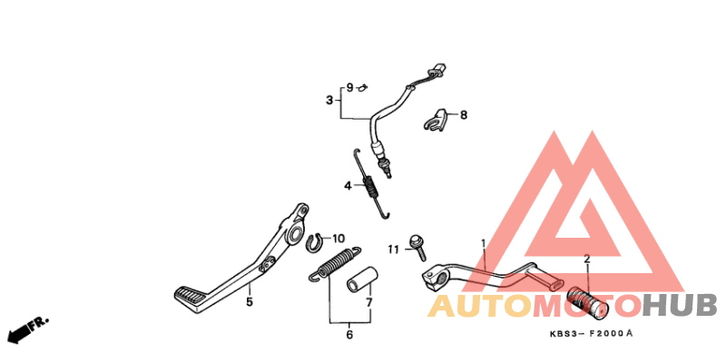 Brake pedal assy