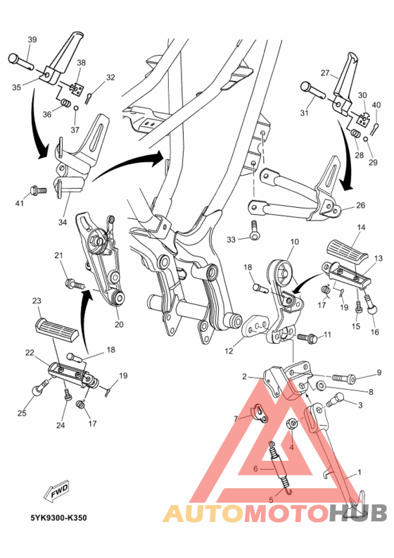 Support & repose pied