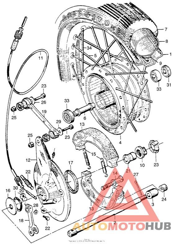 Переднее колесо
