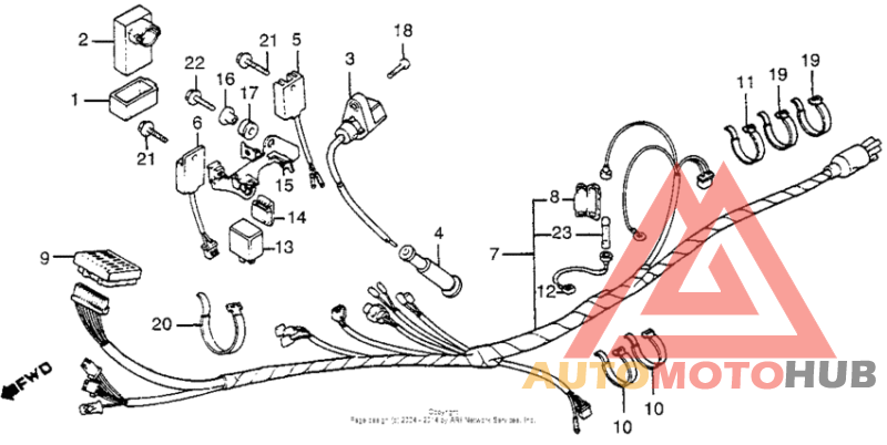 Wire harness + ignition coil