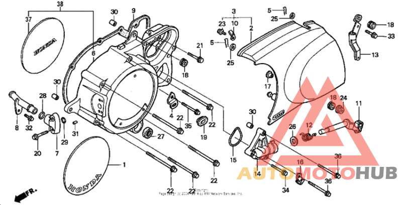 Крышка картера левая