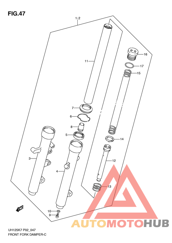 Демпфер передней вилки