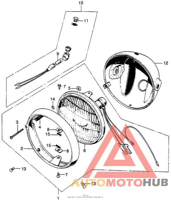 Cl headlight + headlight case k4-k6