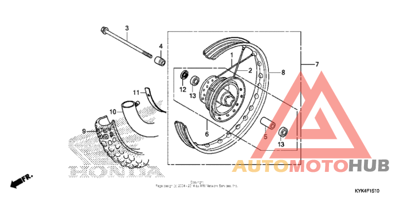 Переднее колесо