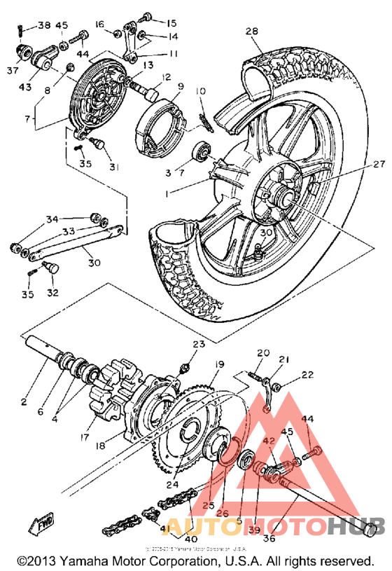 Переднее колесо