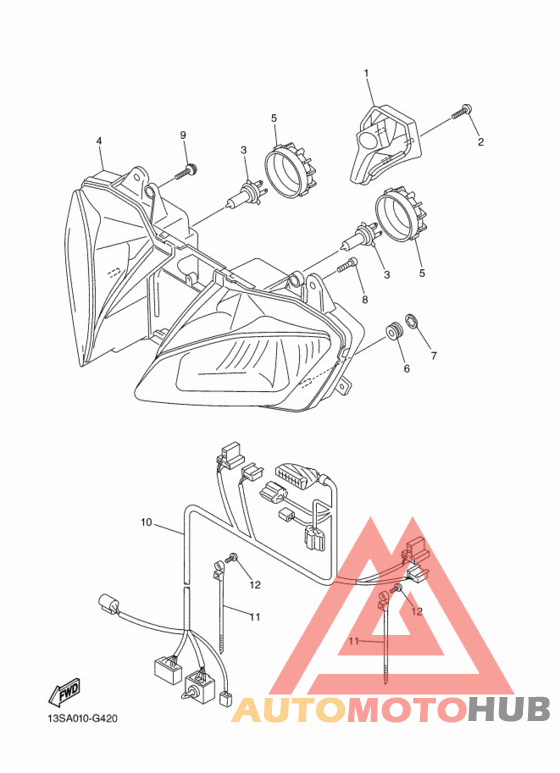 Headlight assy