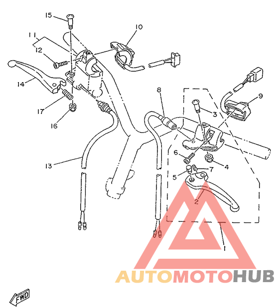 Handle switch. lever