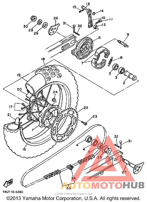 Переднее колесо