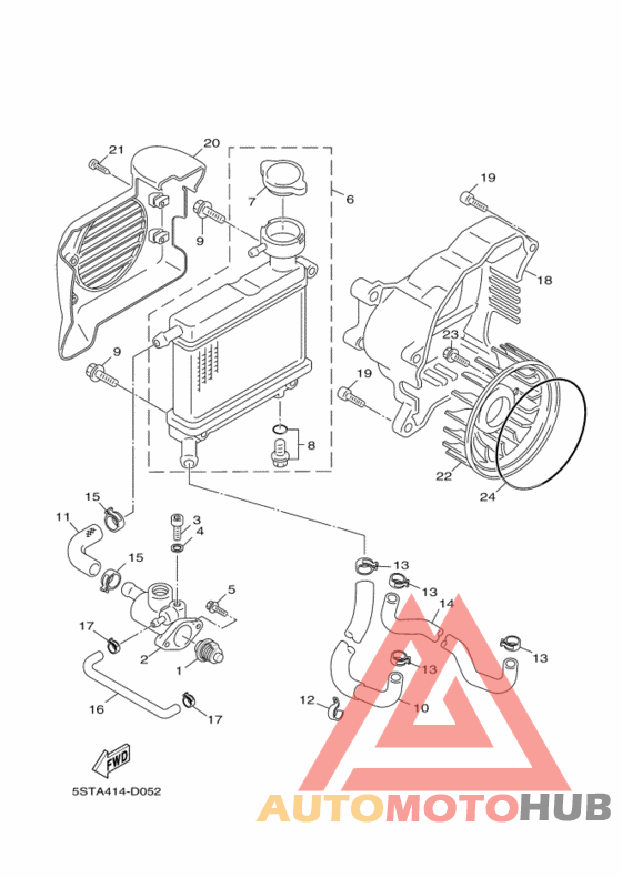 Радиатор и шланг