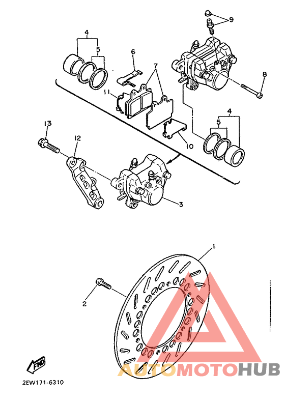 Задний суппорт