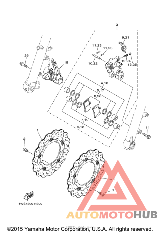 Передний суппорт