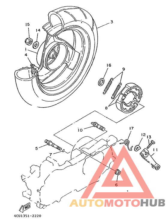 Переднее колесо