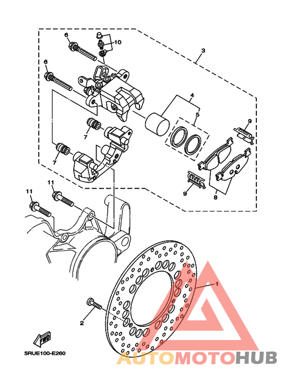 Задний суппорт