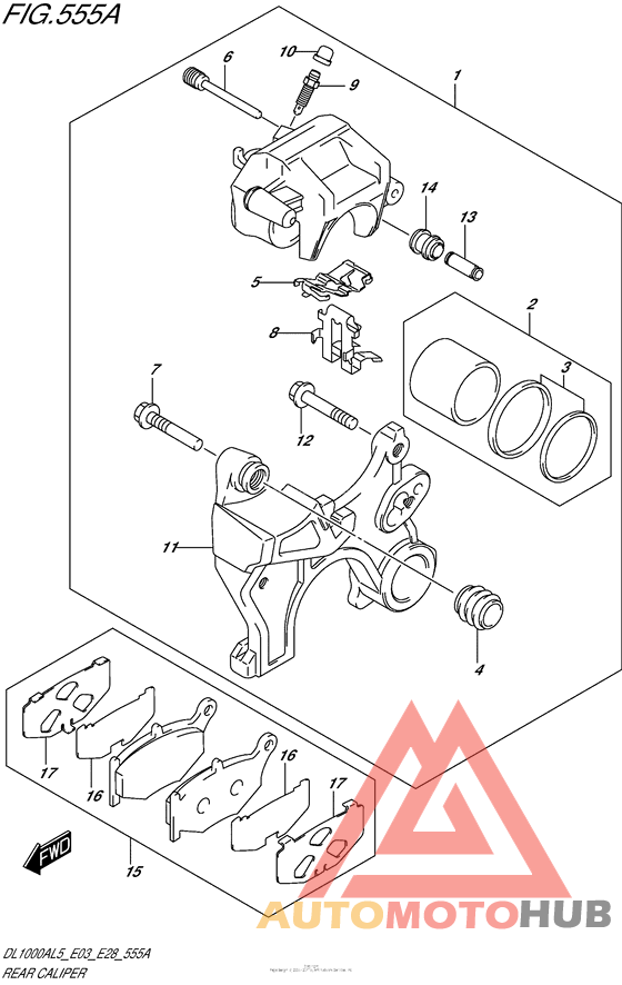 Задний суппорт