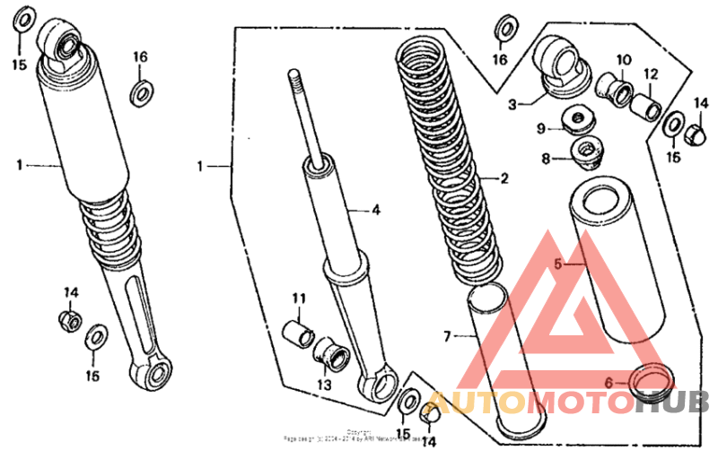 Rear shock absorber k3