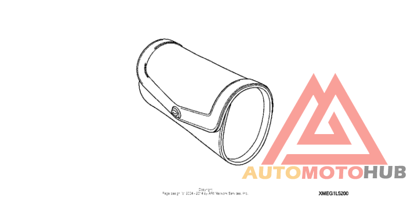 Leather front pouch (plain)