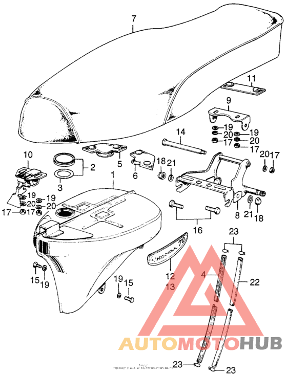 Fuel tank + seat