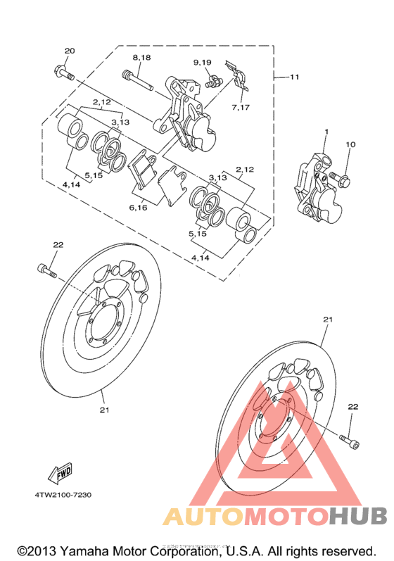 Передний суппорт