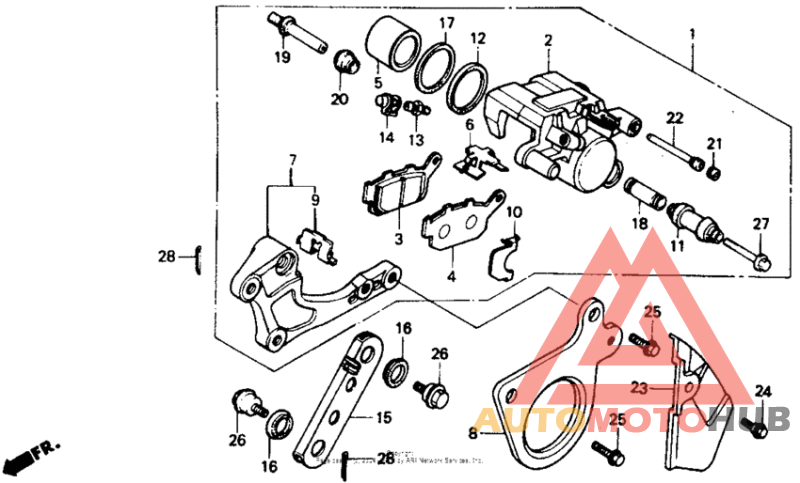 Задний суппорт