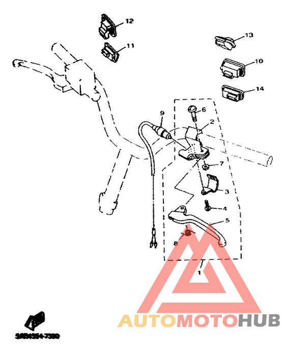 Handle switch. lever