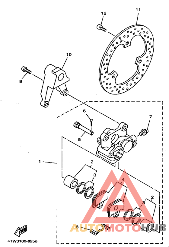 Задний суппорт