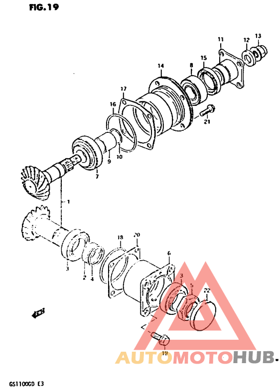 Secondary drive gear