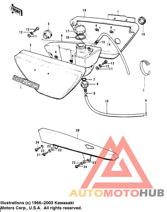 Side covers/oil tank/chain cover