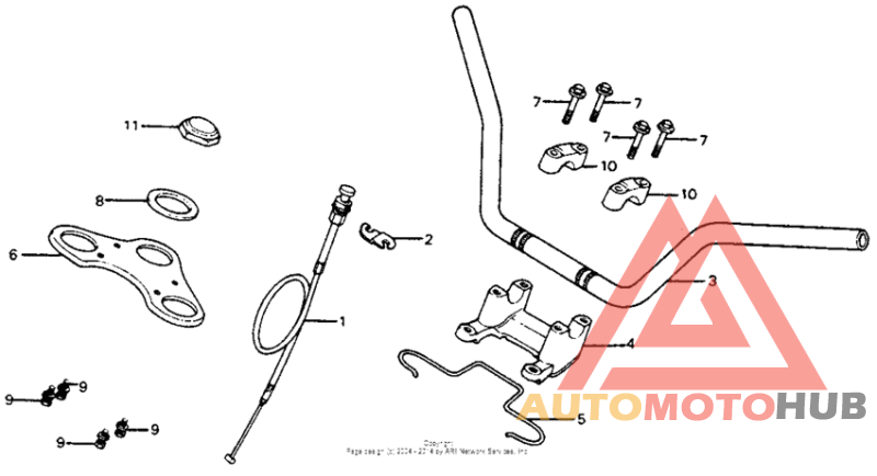 Handlebar + top bridge