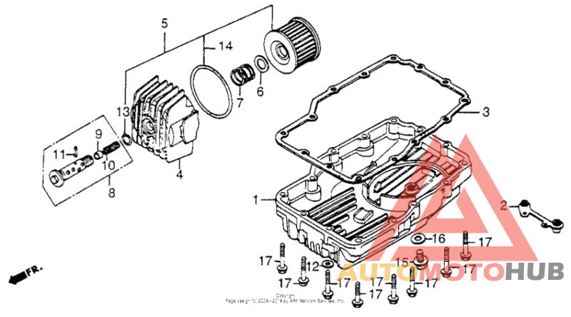 Oil filter + oil pan