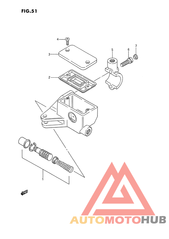 Передний тормозной цилиндр